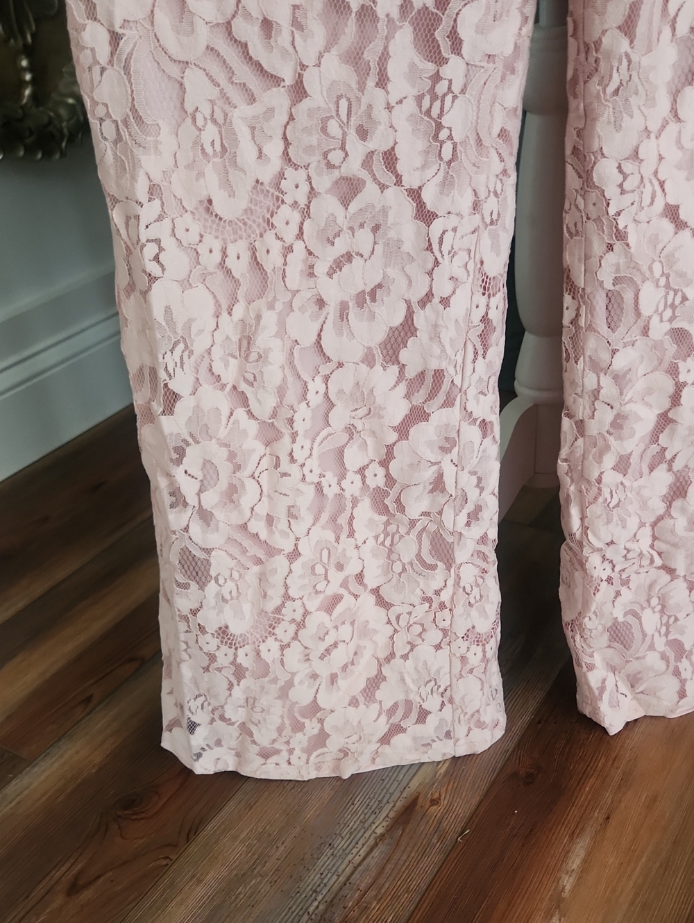 Lace Corset Strapless Wide Leg Jumpsuit Main Strip Size Medium - Picture 10 of 15